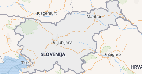 Slovenien kort