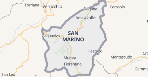 San Marino kort