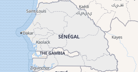 Senegal kort