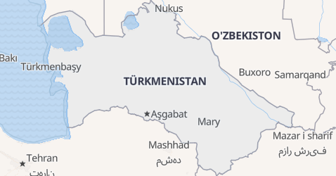 Turkmenistan kort