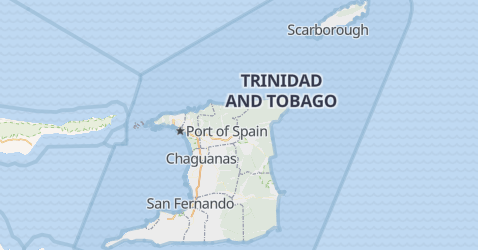 Trinidad og Tobago kort