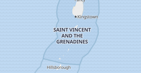 Saint Vincent og Grenadinerne kort