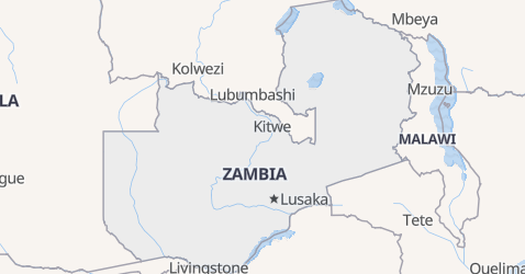 Zambia kort
