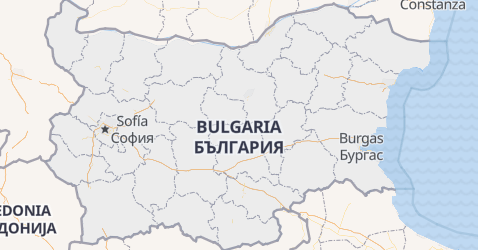 Mapa de Bulgaria