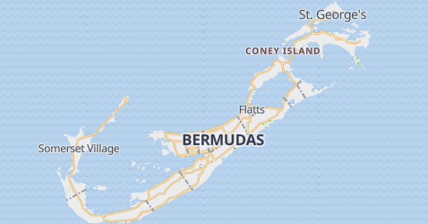 Mapa de Bermudas, Reino Unido