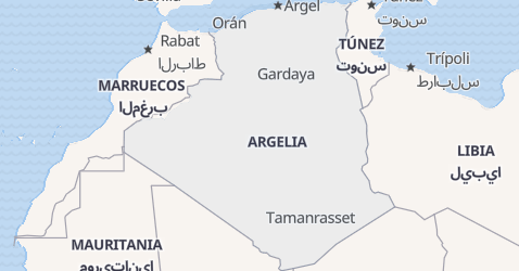Mapa de Argelia