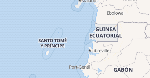 Mapa de Guinea Ecuatorial