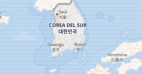 Mapa de Corea del Sur
