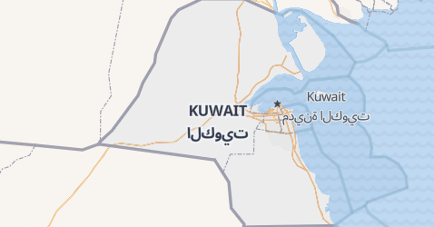 Mapa de Kuwait