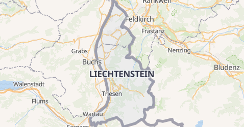 Mapa de Liechtenstein