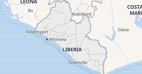 Mapa de Liberia