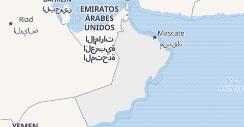 Mapa de Omán