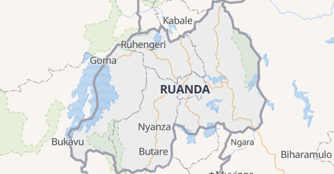 Mapa de Rwanda