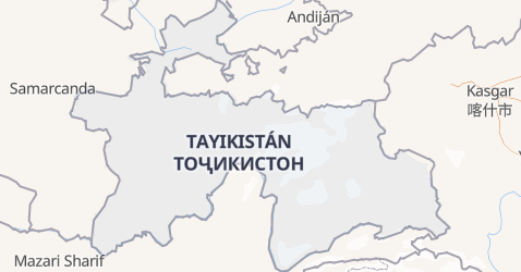 Mapa de Tayikistán