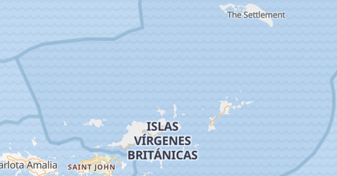 Mapa de Islas Vírgenes Británicas