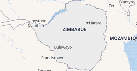 Mapa de Zimbabwe