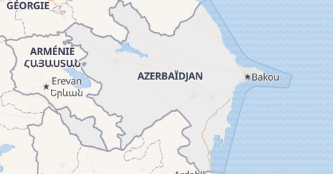 Carte de Azerbaïdjan