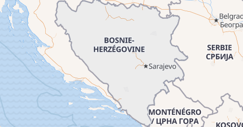 Carte de Bosnie-Herzégovine