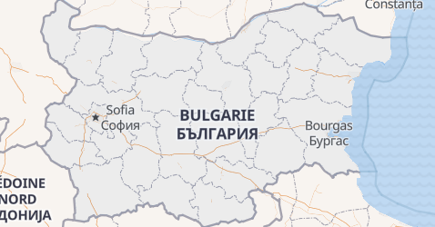 Carte de Bulgarie