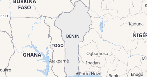 Carte de Bénin