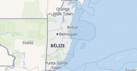Carte de Belize