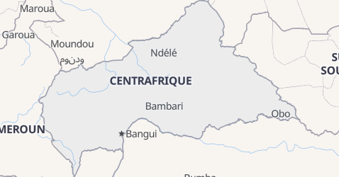Carte de République Centrafricaine