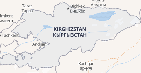 Carte de Kyrgyzstan