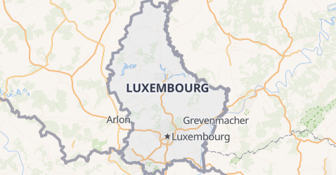 Carte de Grand-Duché de Luxembourg