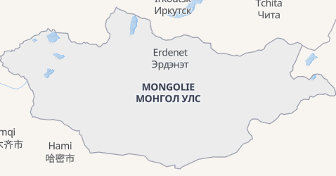 Carte de Mongolie