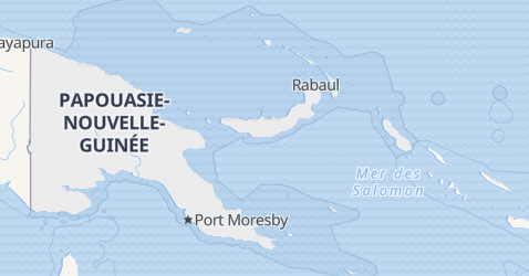Carte de Papouasie-Nouvelle-Guinée