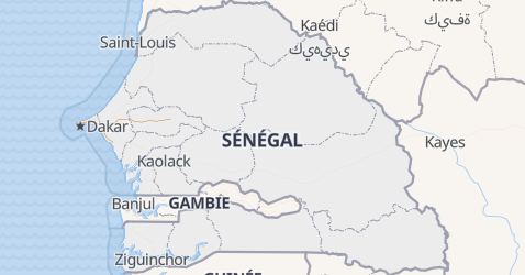 Carte de Sénégal