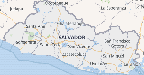 Carte de El Salvador