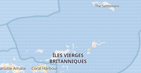 Carte de Îles Vierges Britanniques