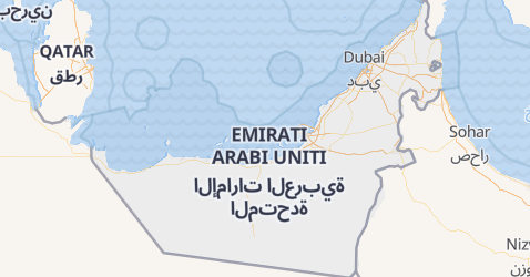 Mappa di Emirati Arabi Uniti