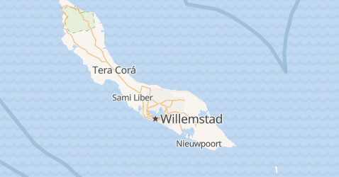 Mappa di Antille olandesi