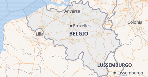 Mappa di Belgio