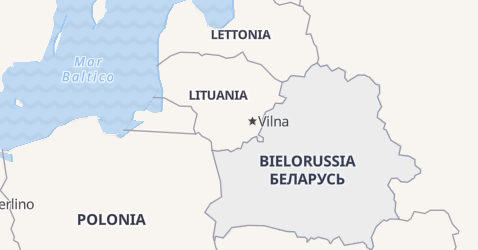 Mappa di Bielorussia