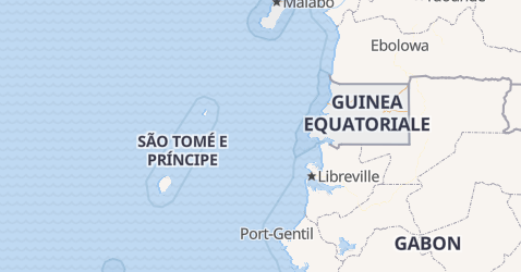 Mappa di Guinea equatoriale