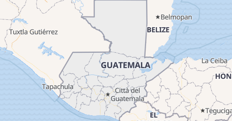 Mappa di Guatemala