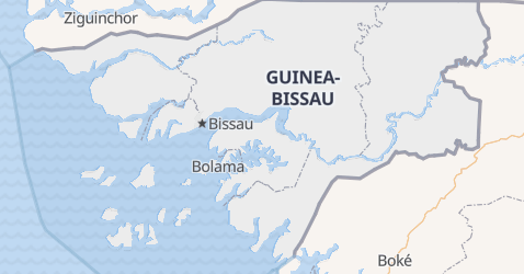 Mappa di Guinea-Bissau