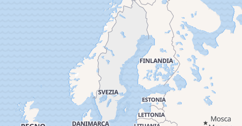 Mappa di Svezia