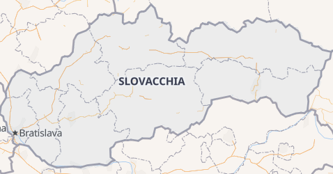 Mappa di Slovacchia