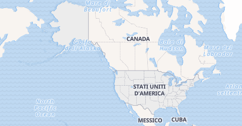 Mappa di Stati Uniti d'America