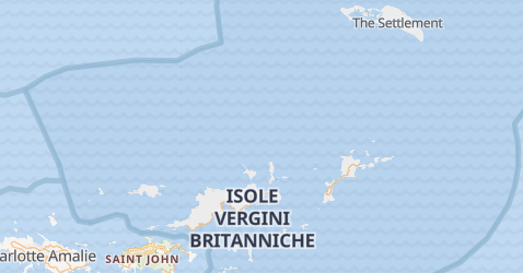 Mappa di Isole Vergini
