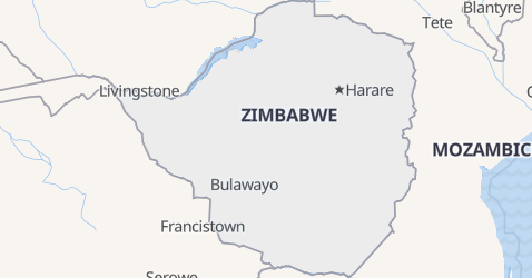 Mappa di Zimbabwe