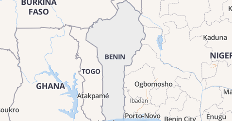 Benin kaart