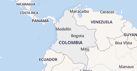 Colombia kaart