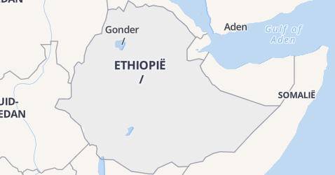 Ethiopië kaart