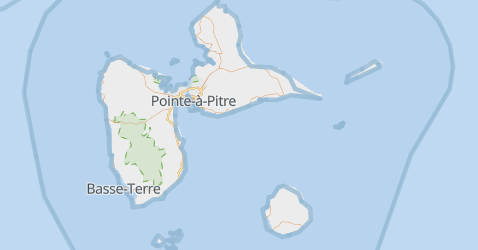 Guadeloupe kaart