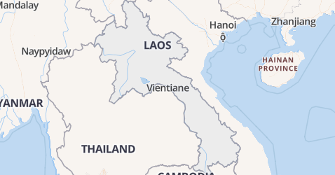 Laos kaart